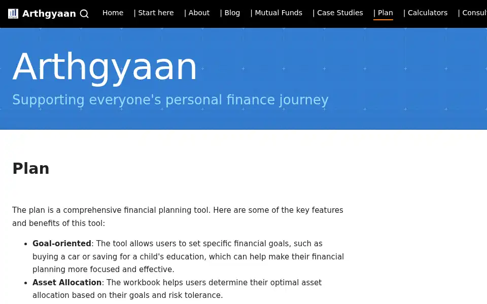 Screenshot of arthgyaan.com