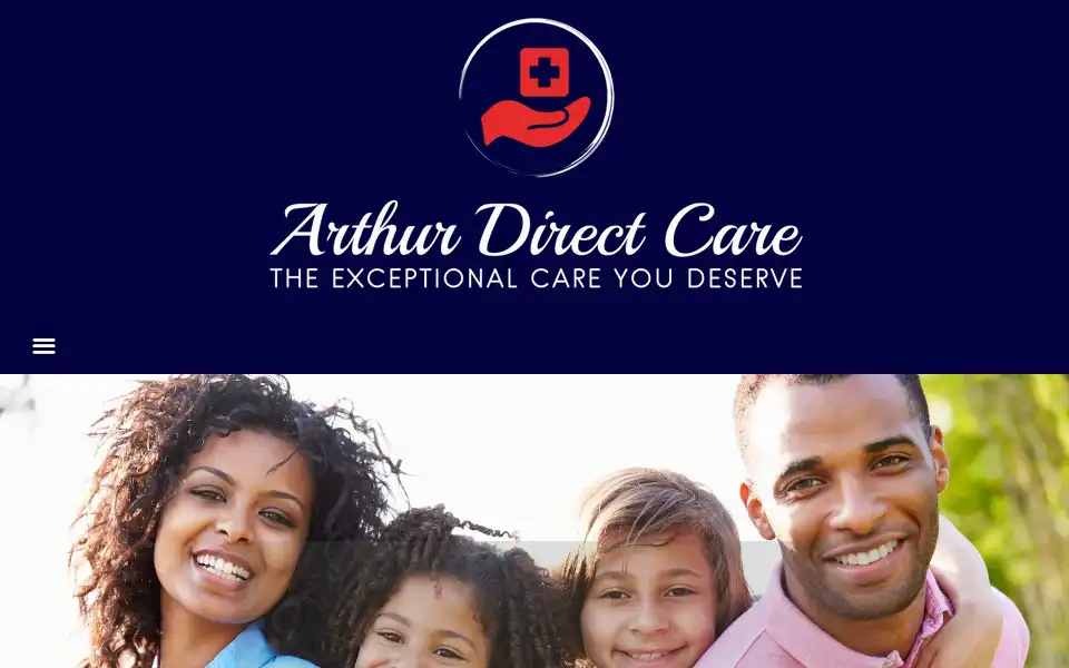 Screenshot of arthurdirectcare.com