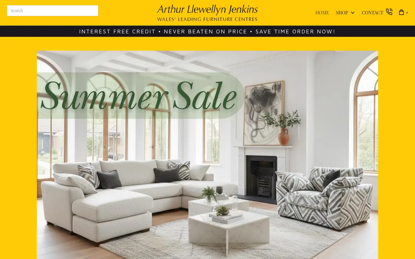 Screenshot of arthurllewellynjenkins.co.uk