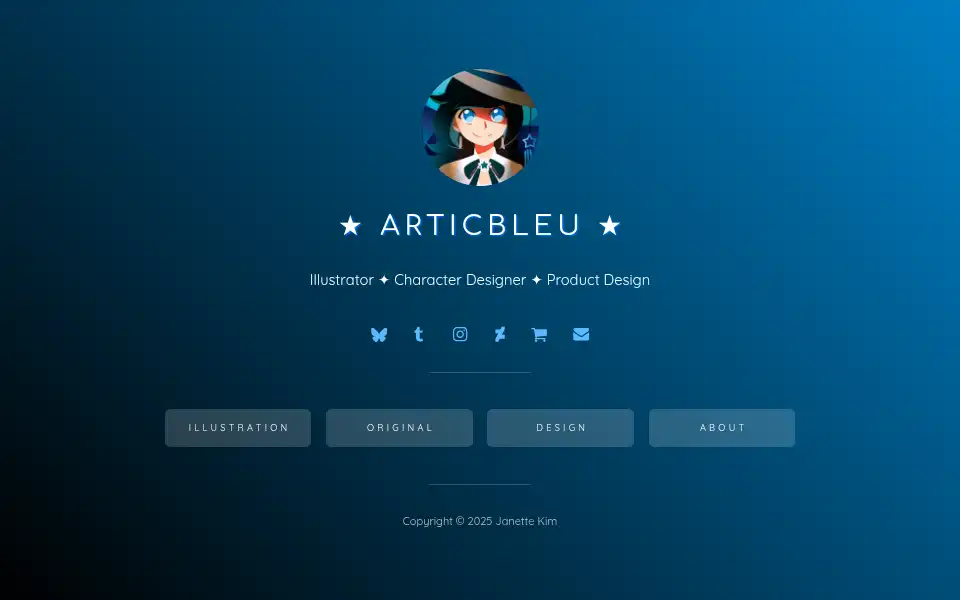 Screenshot of articbleu.com