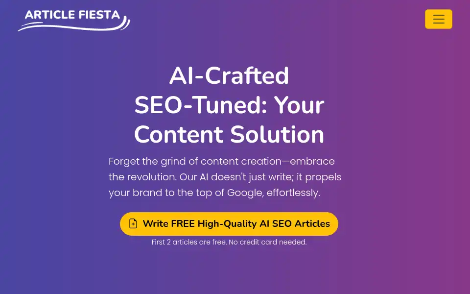 Screenshot of articlefiesta.com