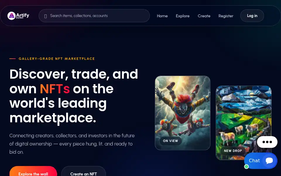 Screenshot of artifymarket.com