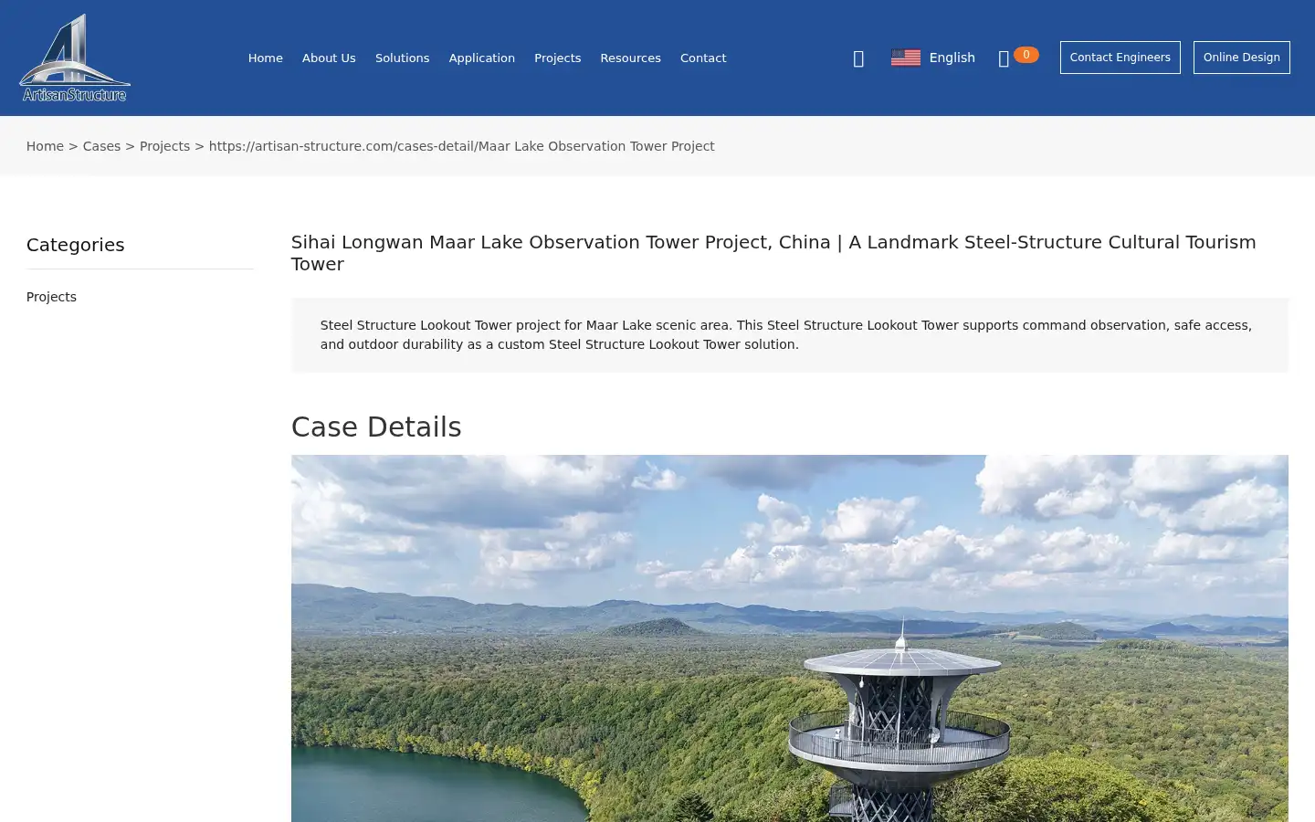 Screenshot of artisan-structure.com