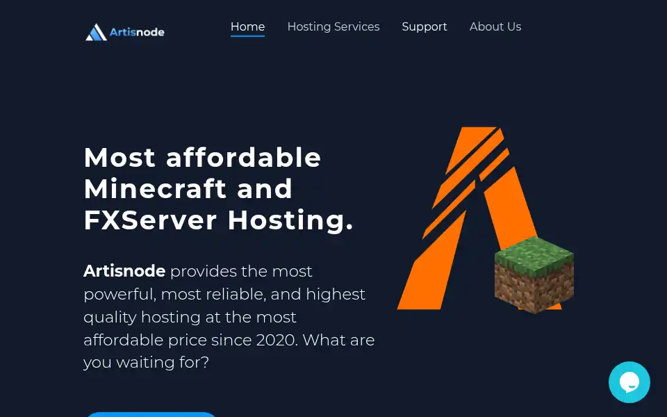 Screenshot of artisnode.com