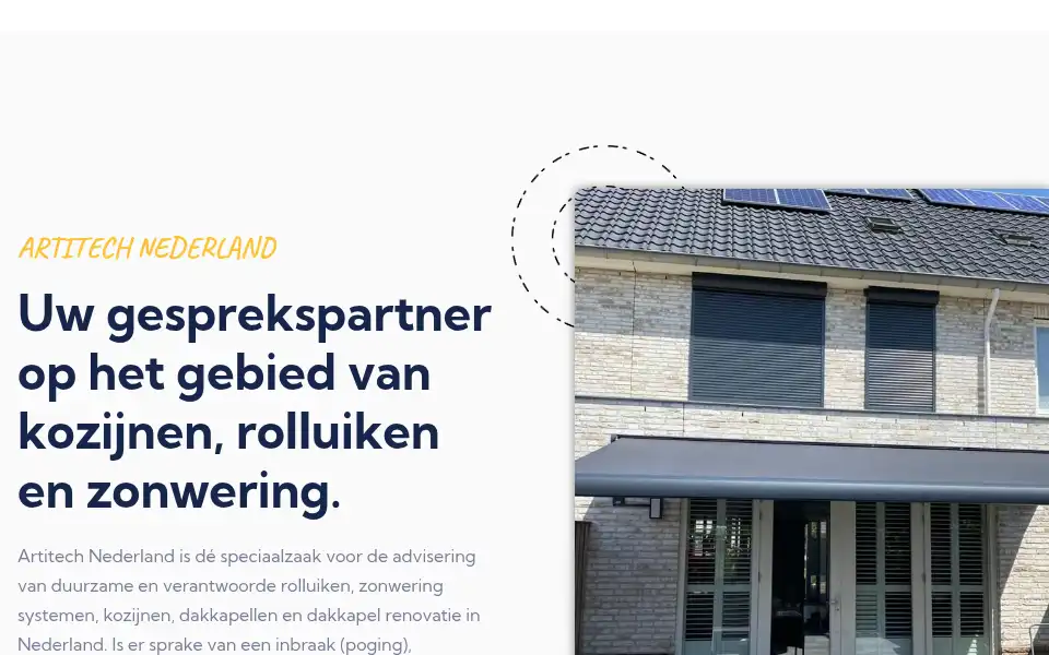 Screenshot of artitechnederland.nl