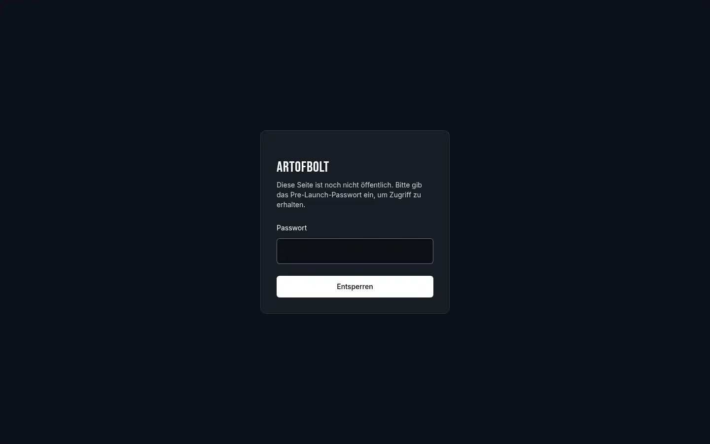 Screenshot of artofbolt.de