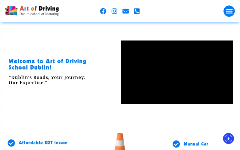 Screenshot of artofdriving.ie