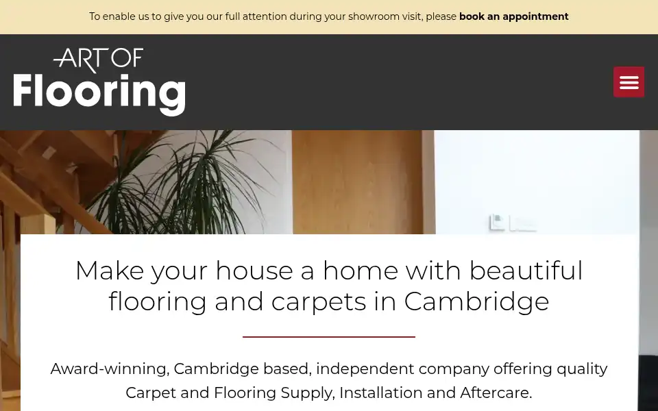 Screenshot of artofflooring.co.uk