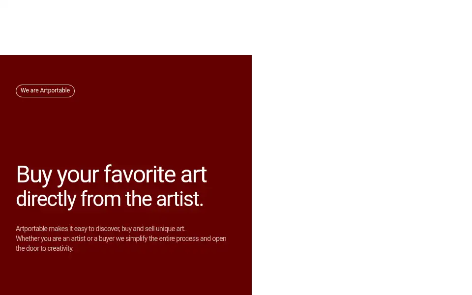 Screenshot of artportable.com