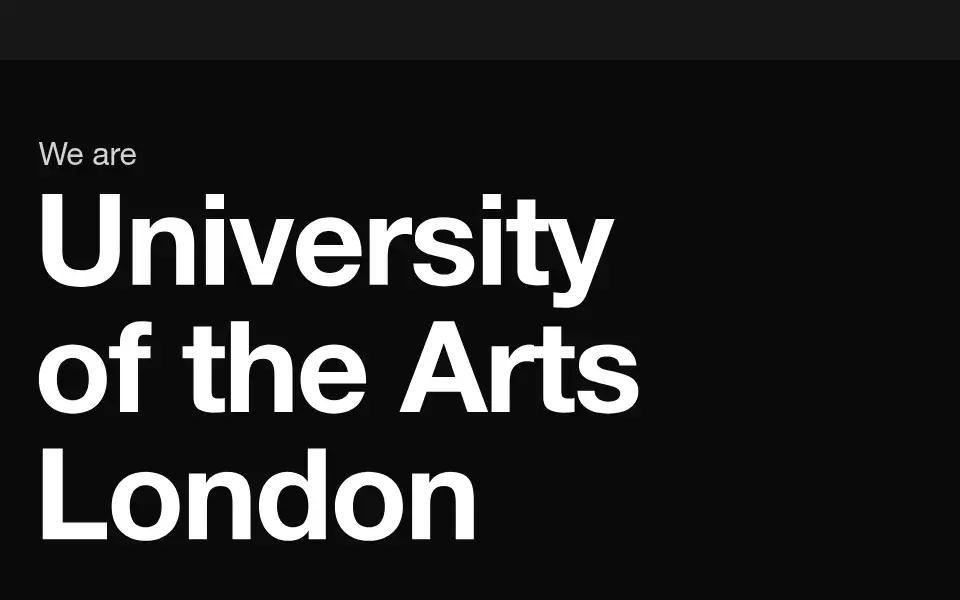 Screenshot of arts.ac.uk