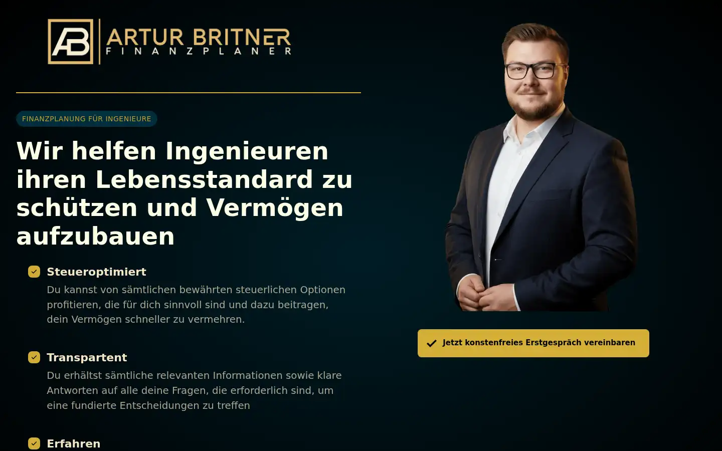 Screenshot of artur-britner.de