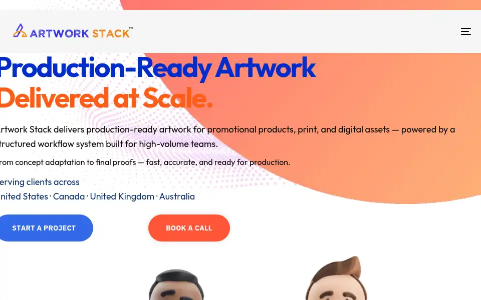 Screenshot of artworkstack.com