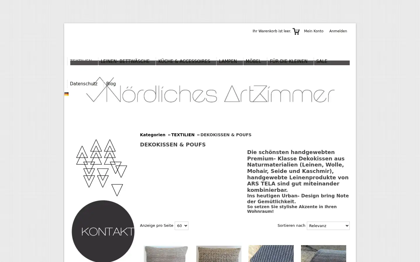 Screenshot of artzimmer.de