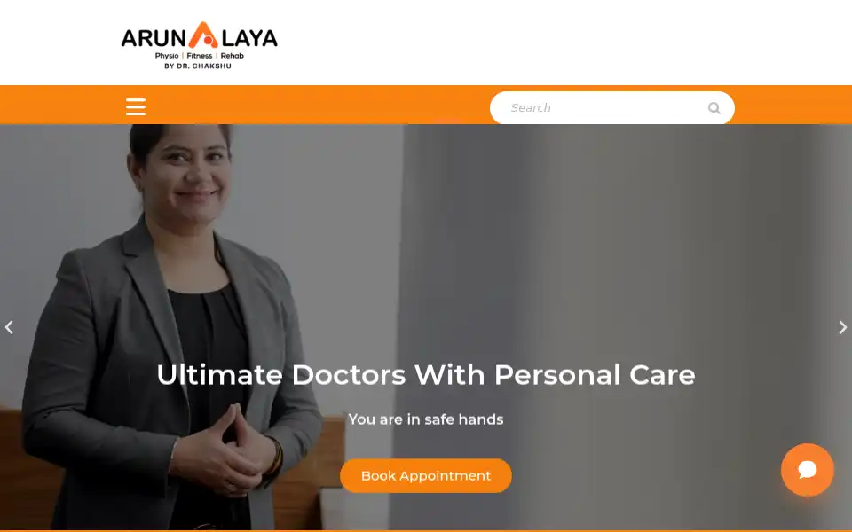 Screenshot of arunalaya.com