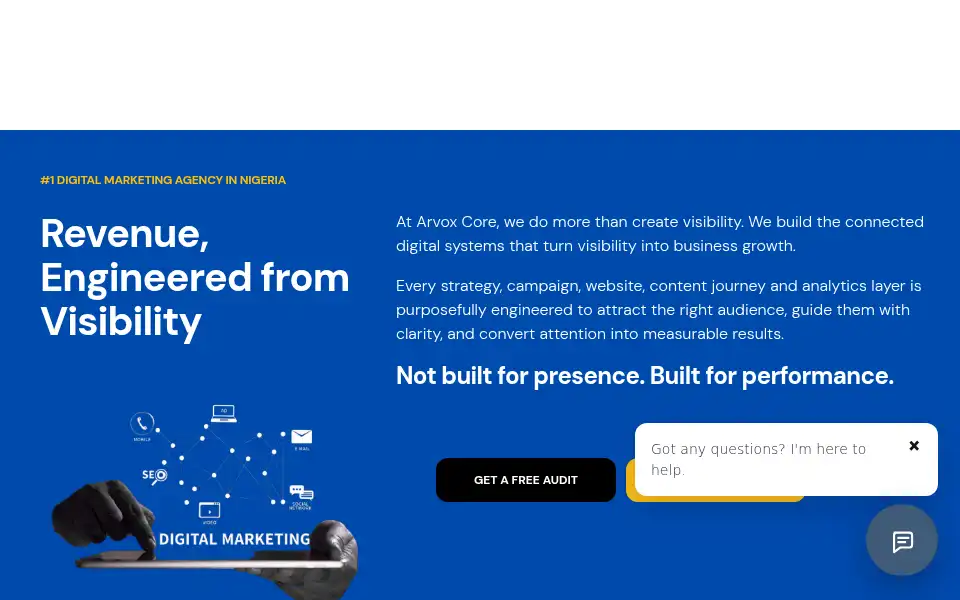 Screenshot of arvoxcore.com