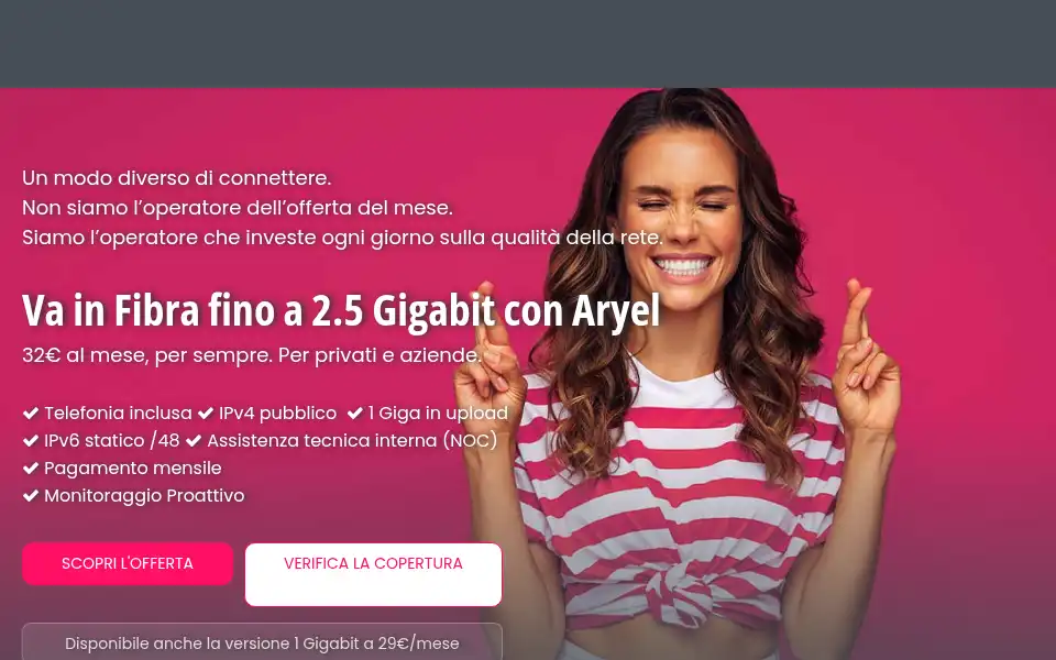 Screenshot of aryel.it