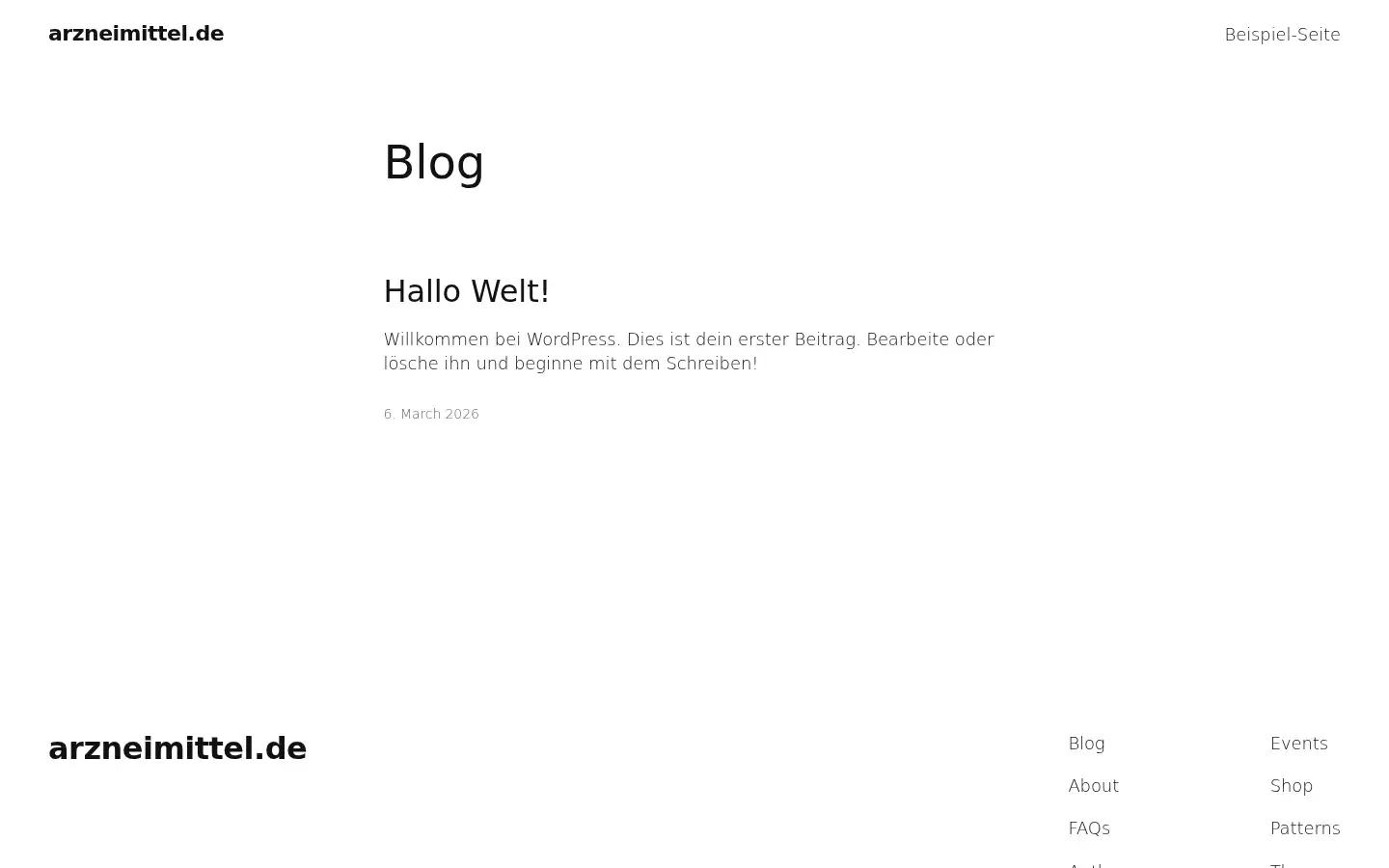 Screenshot of arzneimittel.de