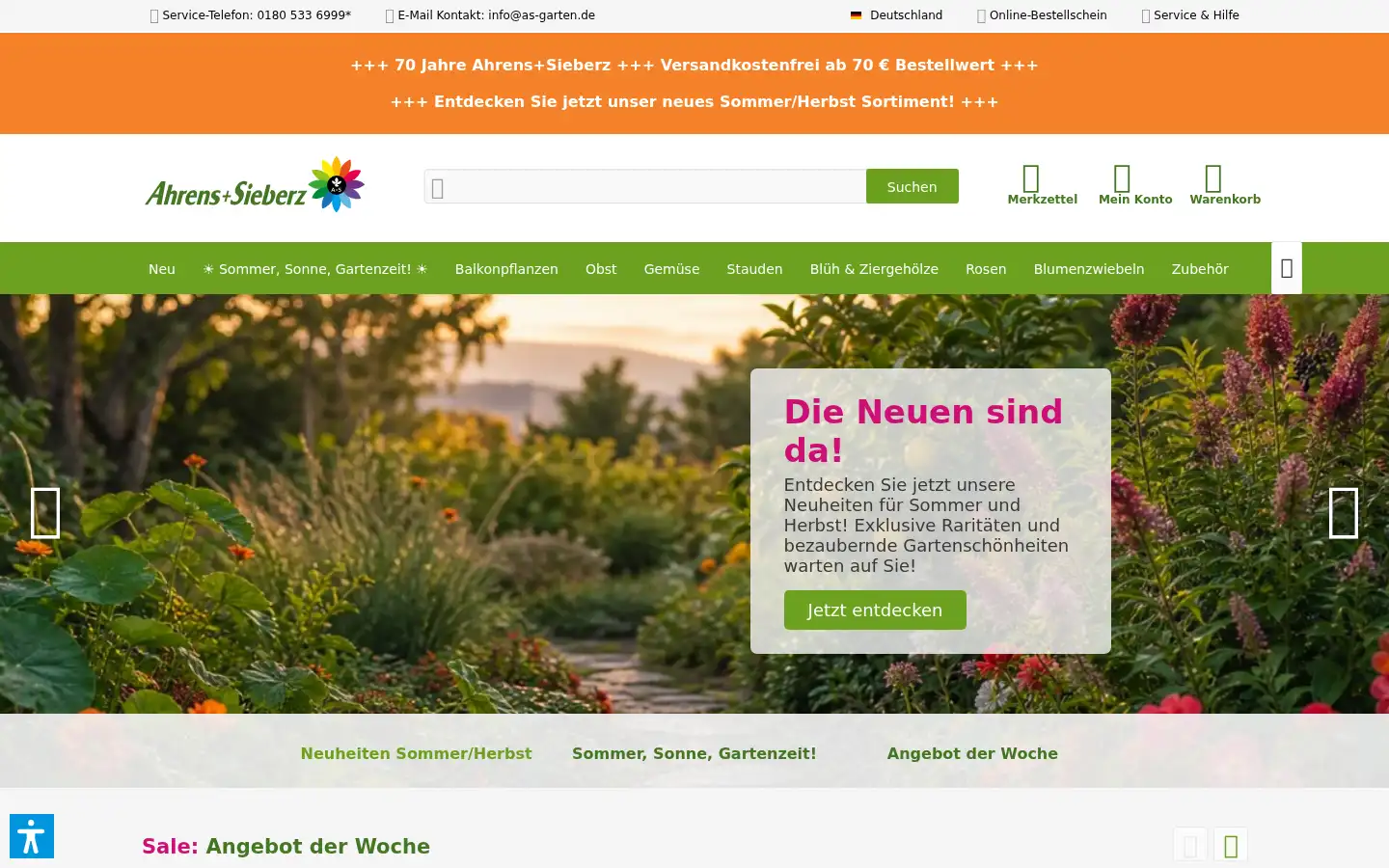 Screenshot of as-garten.de