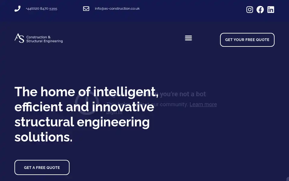 Screenshot of as-structuraleng.co.uk