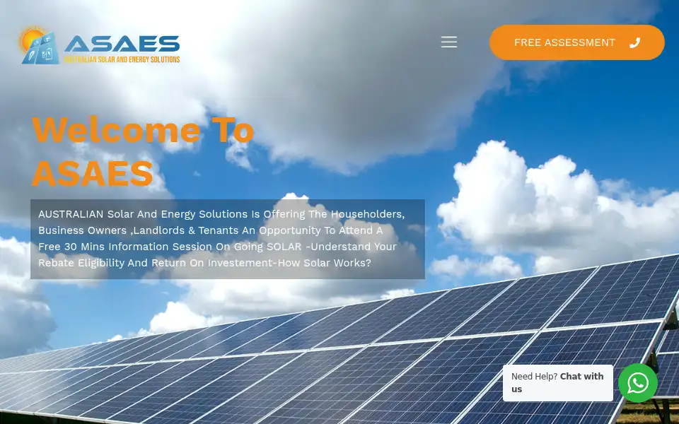 Screenshot of asaes.com.au