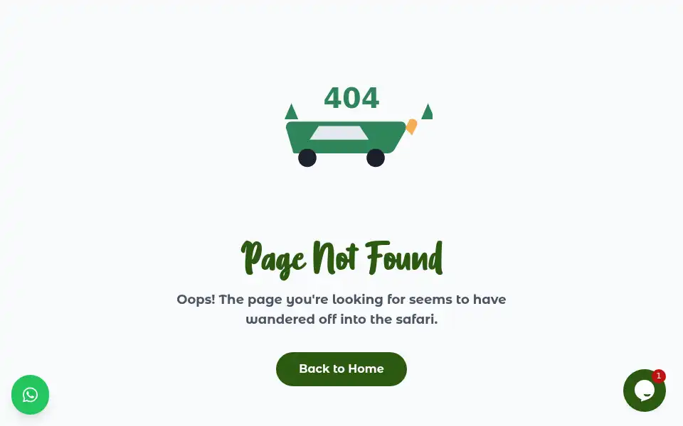 Screenshot of asantebibitours.com