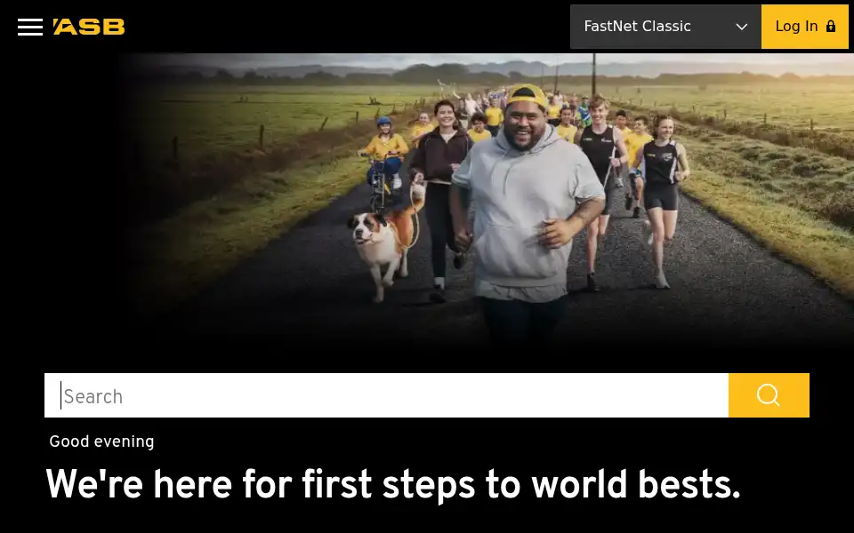 Screenshot of asb.co.nz