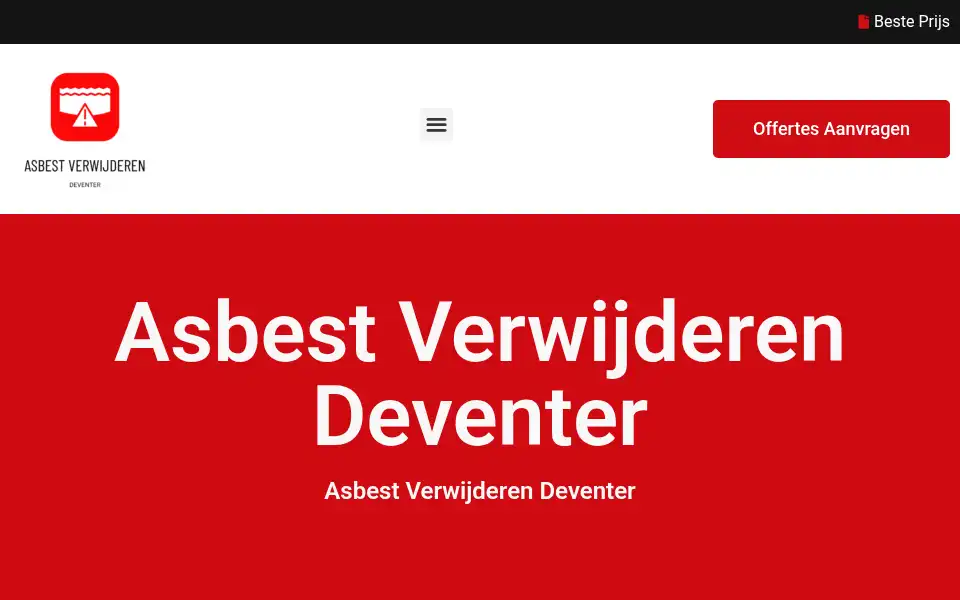Screenshot of asbestverwijderendeventer.com