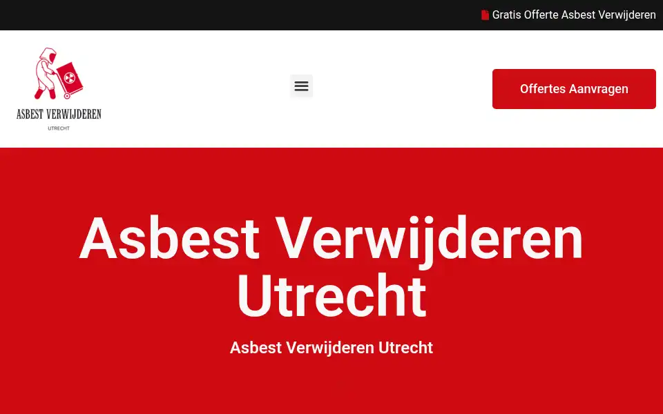 Screenshot of asbestverwijderenutrecht.com