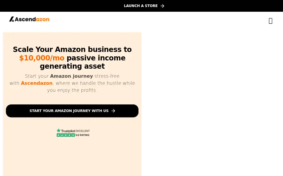 Screenshot of ascendazon.com