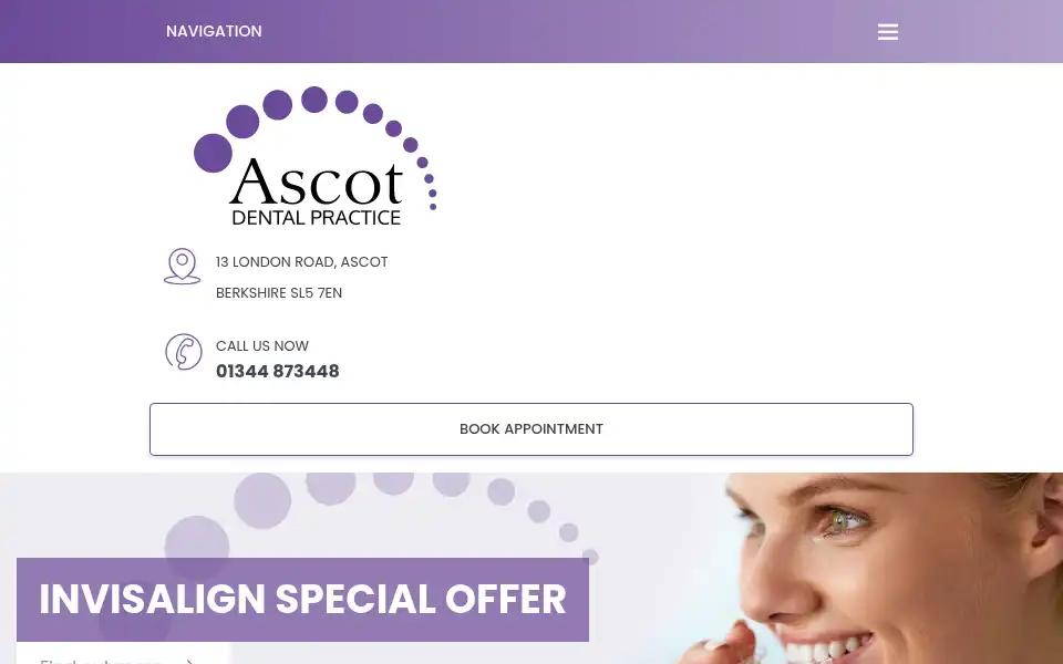 Screenshot of ascotdentalpractice.co.uk