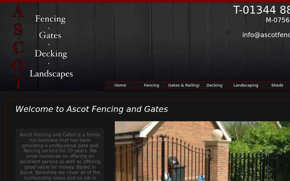 Screenshot of ascotfencing.co.uk