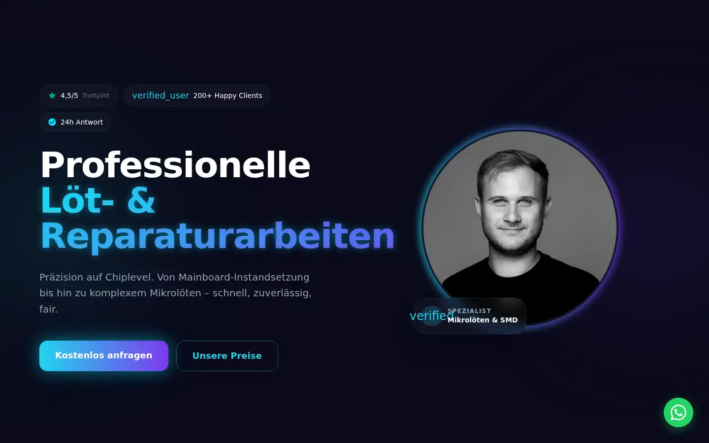 Screenshot of asemenyuk.de