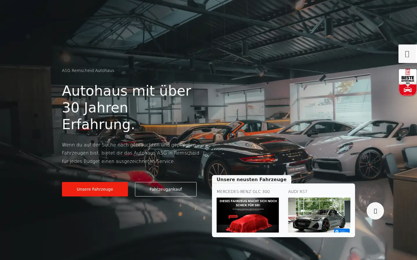 Screenshot of asg-rs.de