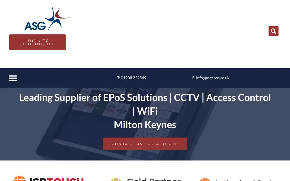 Screenshot of asgepos.co.uk