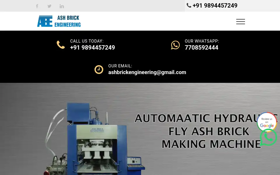 Screenshot of ashbrickengineering.com