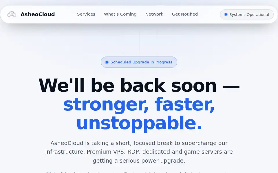 Screenshot of asheocloud.com
