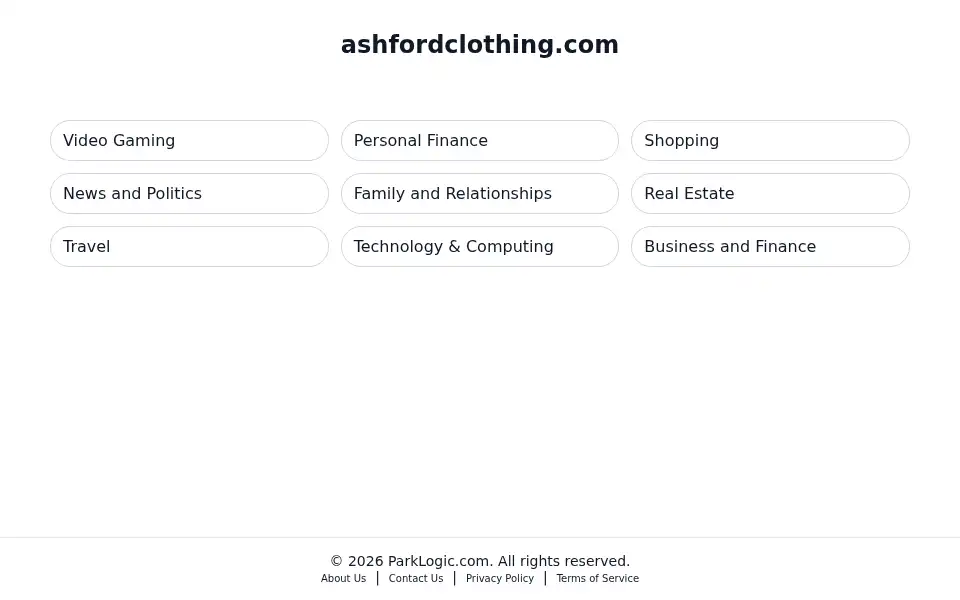 Screenshot of ashfordclothing.com
