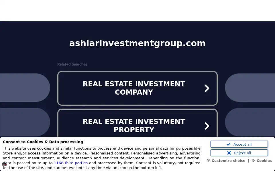 Screenshot of ashlarinvestmentgroup.com