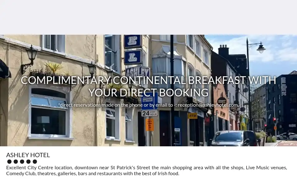 Screenshot of ashleyhotel.com