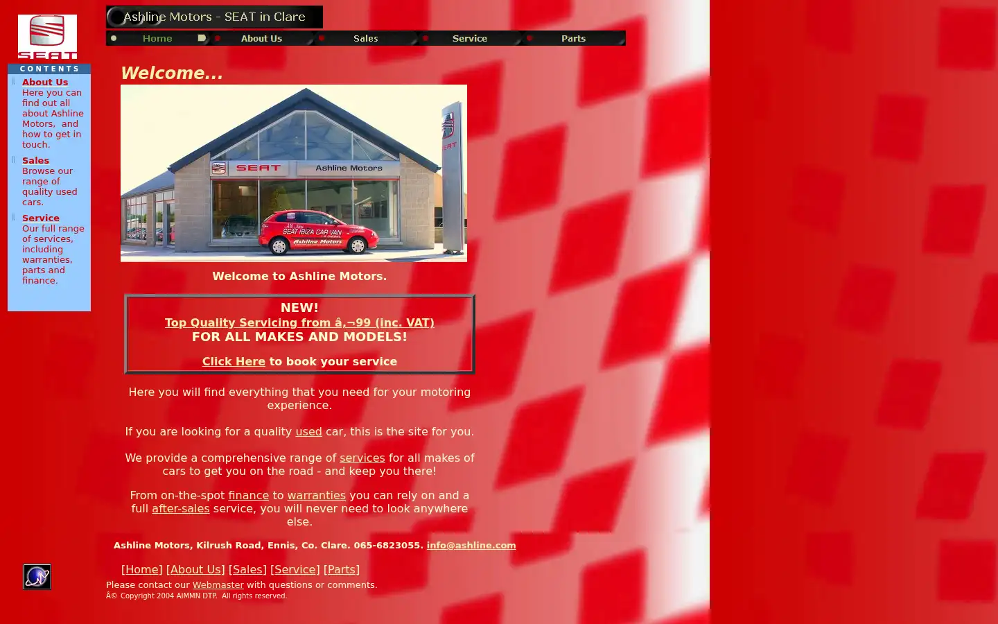 Screenshot of ashline.com