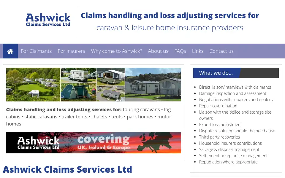 Screenshot of ashwick.co.uk