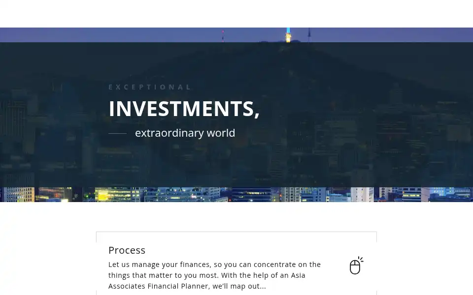Screenshot of asiaassociates.com