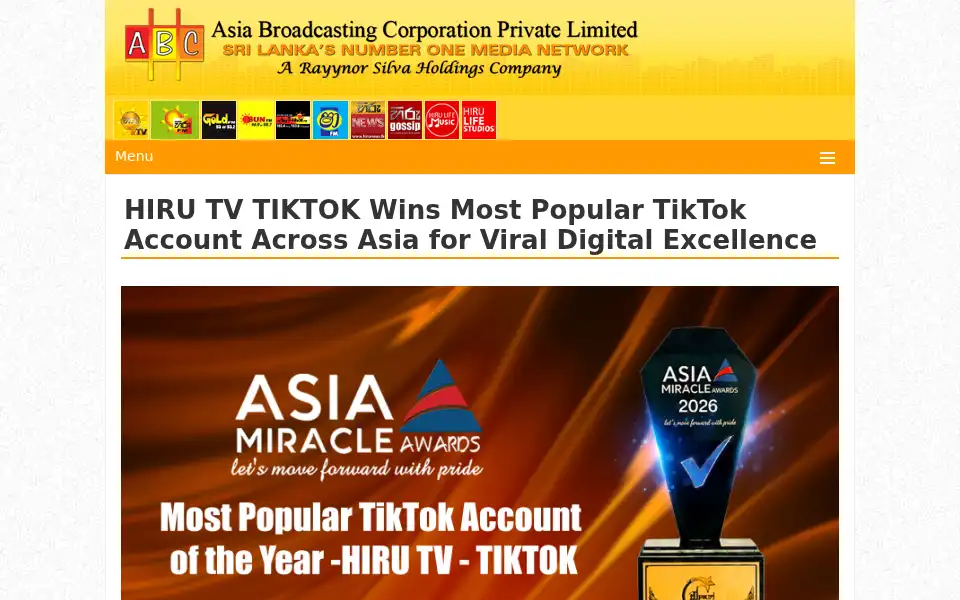Screenshot of asiabroadcasting.lk