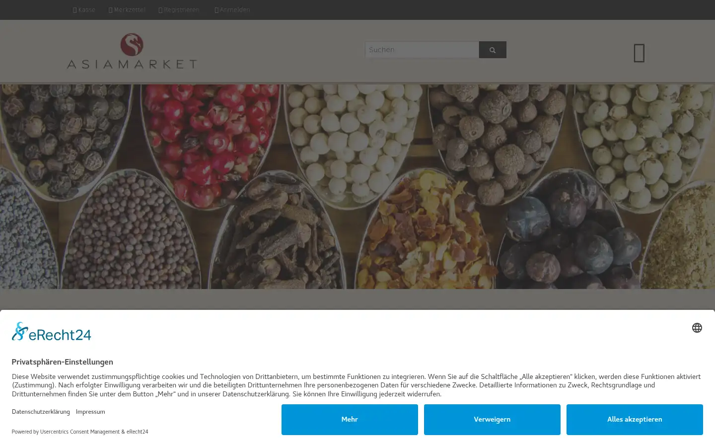 Screenshot of asiamarketstuttgart.de