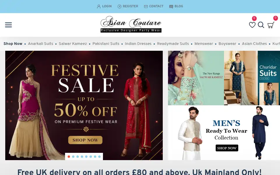 Screenshot of asiancouture.co.uk