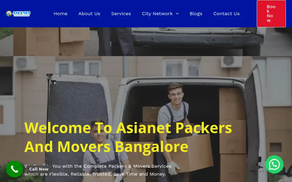 Screenshot of asianetpackers.net
