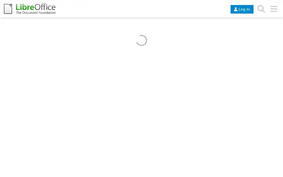 Screenshot of ask.libreoffice.org