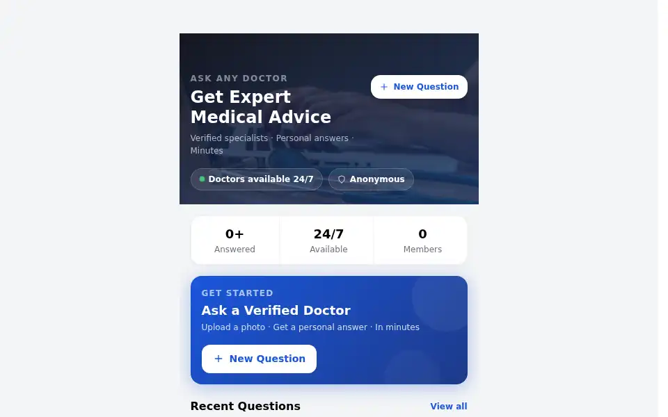 Screenshot of askdoctor.io