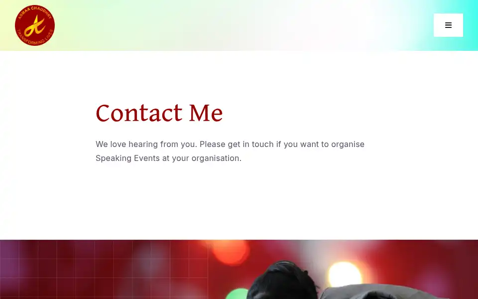 Screenshot of asmaachaudhry.co.uk