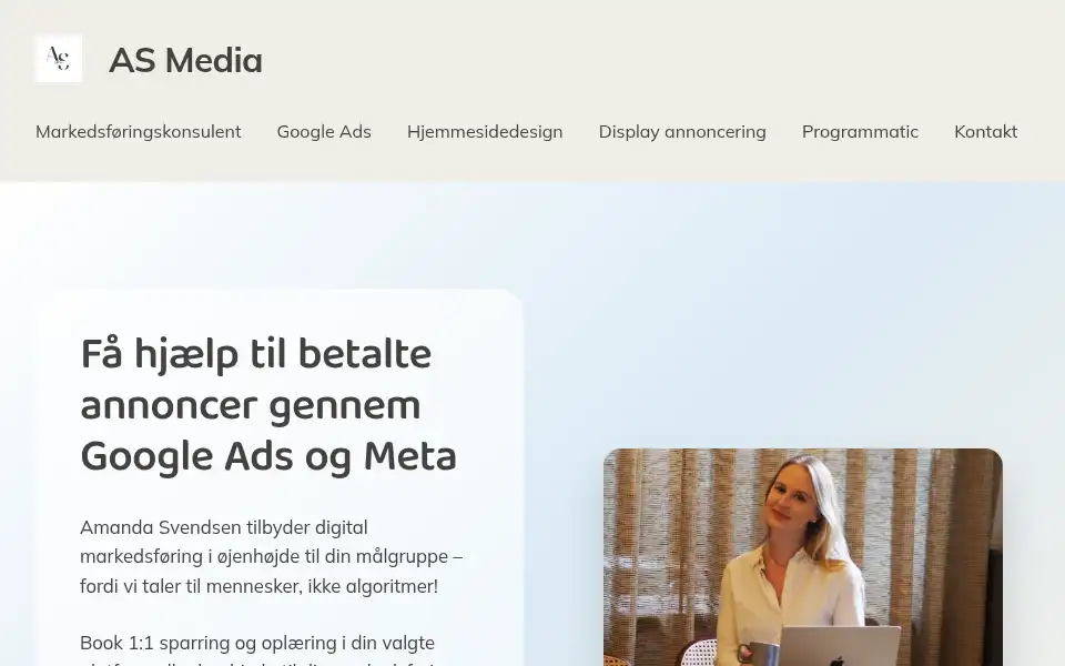 Screenshot of asmedia.dk